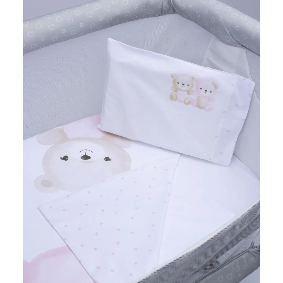 Manta de Verano para Cuna con Ositos (Niña)