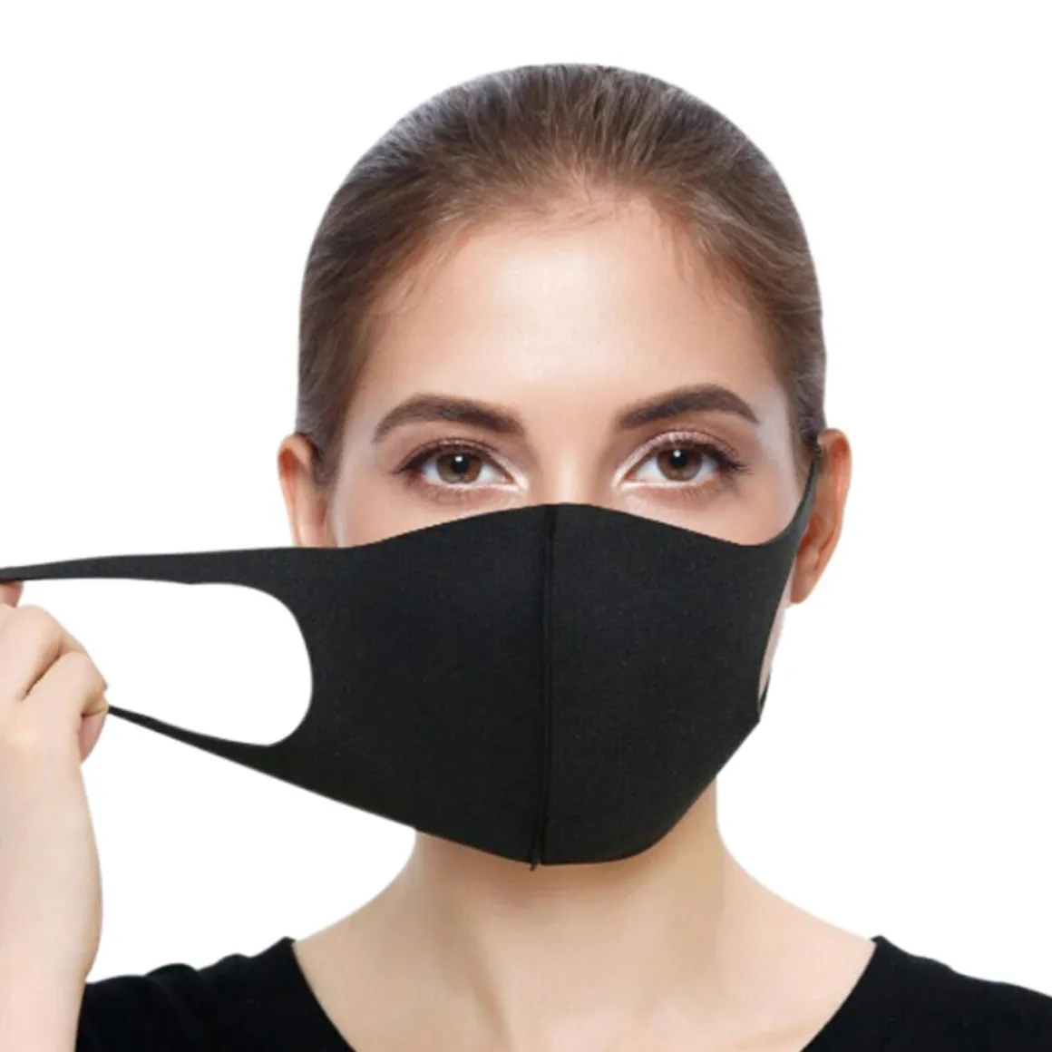 Mascarilla protección de spandex reutilizable 1 ud Azul