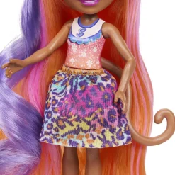 Mattel - Enchantimals - Muñeca guepardo Glam Party con accesorios para peinar y mascota ㅤ