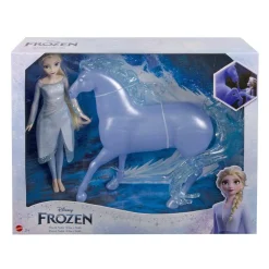 Mattel - Frozen - Muñeca rubia con vestido y caballo Nokk de Frozen 2 ㅤ