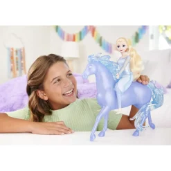 Mattel - Frozen - Muñeca rubia con vestido y caballo Nokk de Frozen 2 ㅤ