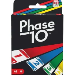 Mattel - Juego de cartas Phase 10 inspirado en Rummy para fases familiares ㅤ