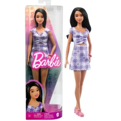 Mattel - Muñeca Fashionista con traje de flores y accesorios de moda ㅤ