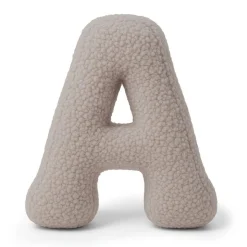 MeowBaby - Almohada Infantil con Forma de Letra “A” Color Gris Claro “Bearly A”