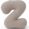MeowBaby - Almohada Infantil con Forma de Letra “Z” Color Gris Claro “Bearly Z”