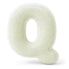 MeowBaby - Almohada Infantil con Forma de Letra “Q” Color Crema “Bearly Q”