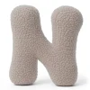 MeowBaby - Almohada Infantil con Forma de Letra “N” Color Gris Claro “Bearly N”