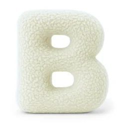 MeowBaby - Almohada Infantil con Forma de Letra “B” Color Crema “Bearly B”