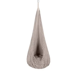 MeowBaby - Columpio Infantil Tipo Capullo Churros Color Beige “Baby Cocoon Swing Pebble Beige”