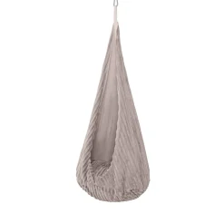 MeowBaby - Columpio Infantil Tipo Capullo Churros Color Beige “Baby Cocoon Swing Pebble Beige”