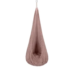 MeowBaby - Columpio Infantil Tipo Capullo Churros Color Rosa “Baby Cocoon Swing Ruby Chocolate Pink”