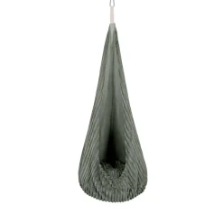 MeowBaby - Columpio Infantil Tipo Capullo Churros Color Verde Salvia “Baby Cocoon Swing Olive Sage Green”
