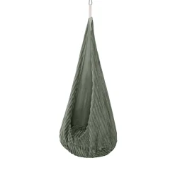 MeowBaby - Columpio Infantil Tipo Capullo Churros Color Verde Salvia “Baby Cocoon Swing Olive Sage Green”