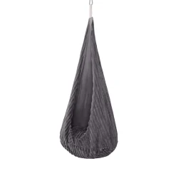 MeowBaby - Columpio Infantil Tipo Capullo Churros Color Gris “Baby Cocoon Swing Jurassic Grey”