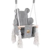 MeowBaby - Columpio Interior “Bear Swing” para bebés Gris