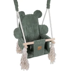 MeowBaby - Columpio Interior “Bear Swing” para bebés Verde