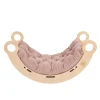 MeowBaby - Mecedora Infantil de Madera Natural con Cojín Rosa “Medium Dream Rocker Classic”