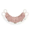 MeowBaby - Mecedora Infantil Blanca con Cojín Rosa “Medium Dream Rocker White Wood”
