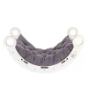 MeowBaby - Mecedora Infantil Blanca con Cojín Gris “Medium Dream Rocker White Wood”