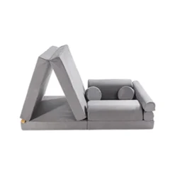 MeowBaby - Sofá Premium infantil gris