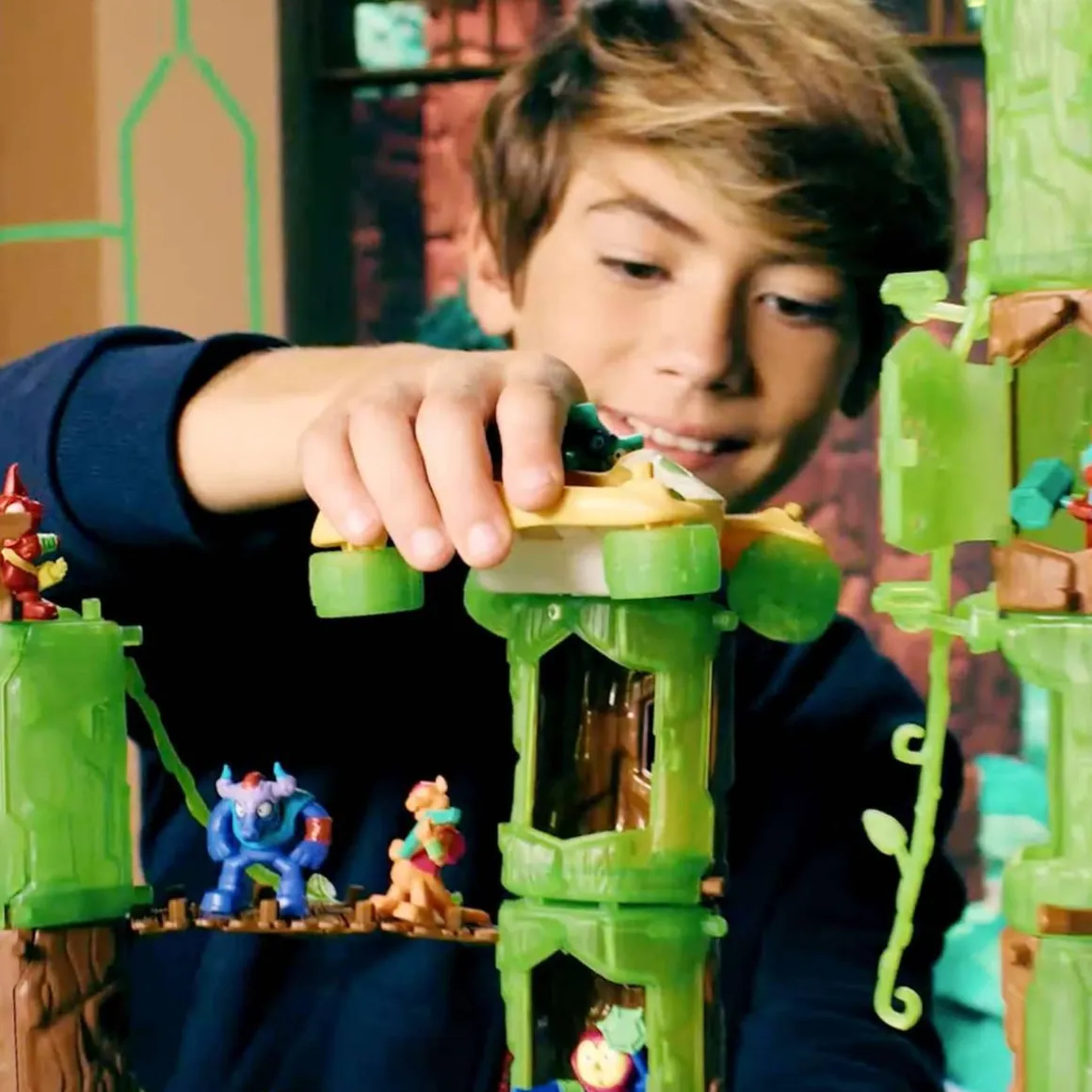 Metazells - Mega pack 7 figuras + 2 troncos serie 1