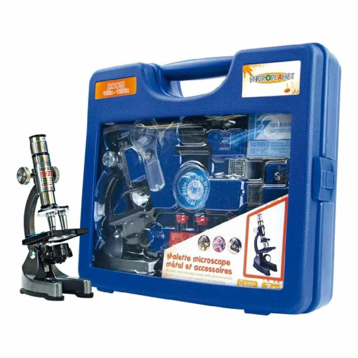 Microplanet - Maletín con microscopio y accesorios
