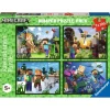 Minecraft - Puzzle Minecraft, colección Mega Pack 4x100, 4 rompecabezas de 100 piezas