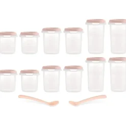 Miniland - Pack 12 Recipientes Hermetizados Multiuso ㅤ