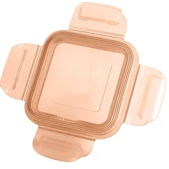 Miniland - Set 4 Recipientes de Vidrio Naranja - Natursquare Bunny