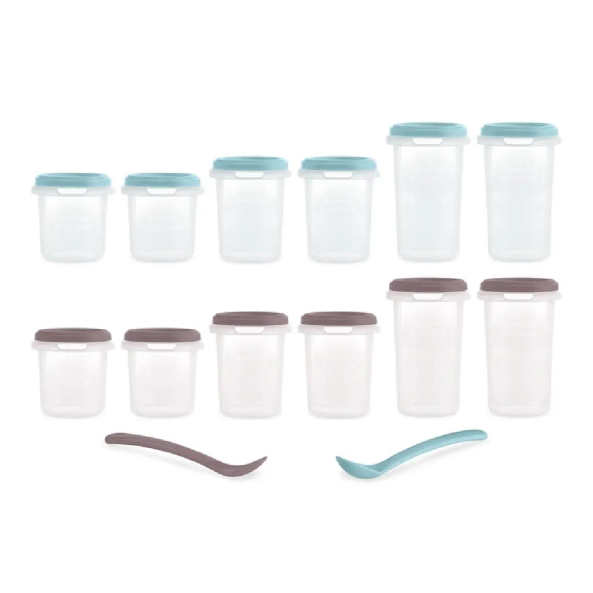 Miniland - Set 12 recipientes herméticos Terra