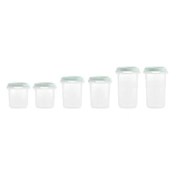 Miniland - Set 6 recipientes herméticos menta