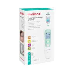 Miniland - Termómetro digital sin contacto Thermoadvanced Pharm verde