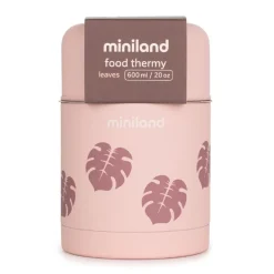 Miniland - Termo para sólidos 600 ml Thermy Leaves