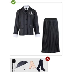 Miércoles Addams uniforme mujer XL