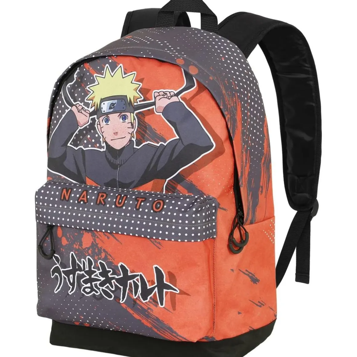 Mochila Hachimaki Naruto Shippuden, 41 cm, Naranja