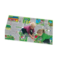 Molto - Tapíz de tráfico y base ciudad con coches y señales