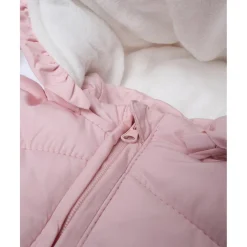 Mono de nieve para niña de nylon rosa
