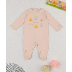 Mono unisex beige baby smile