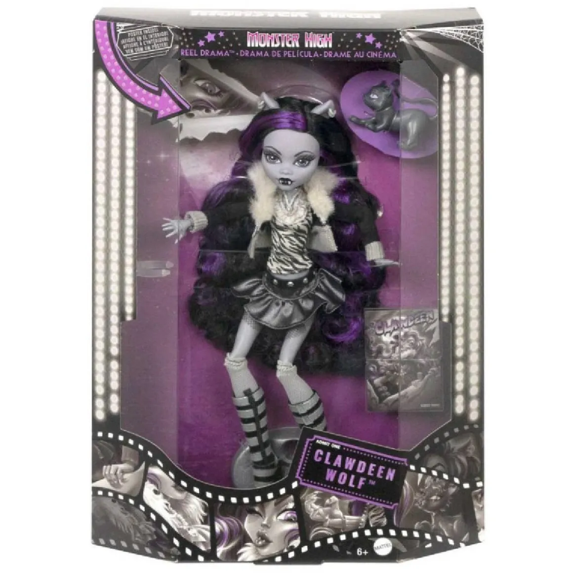 Monster High - Clawdeen Wolf - Colección Reel Drama