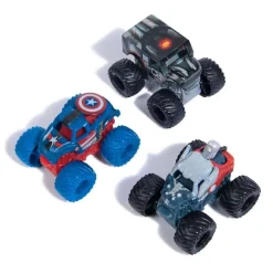 Monster Jam - Pack 3 Mini vehículos Marvel (varios modelos)