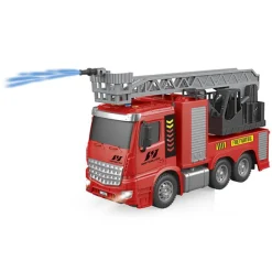 Motor & Co - Camión de Bomberos con Luz y Sonido