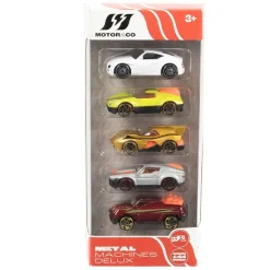 Motor & Co - Conjunto de 5 coches de metal (Varios modelos)