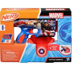 Nerf - Capitán América - Lanzador dardos estilo Capitán América ㅤ