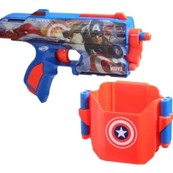 Nerf - Capitán América - Lanzador dardos estilo Capitán América ㅤ