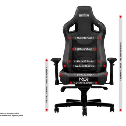 Next Level Racing - Elite Chair Black Leather & Suede Edition