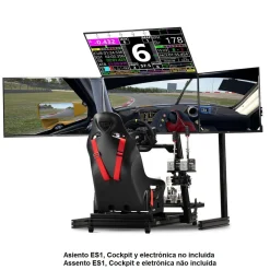 Next Level Racing - Soporte cuatro monitores Elite Black
