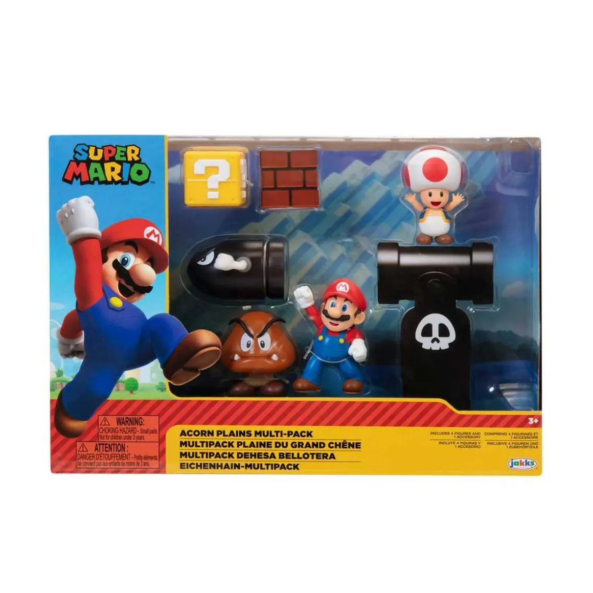 Nintendo - Super Mario - Set Diorama Dehesa Bellotera con 4 Figuras y 1 Accesorio ㅤ