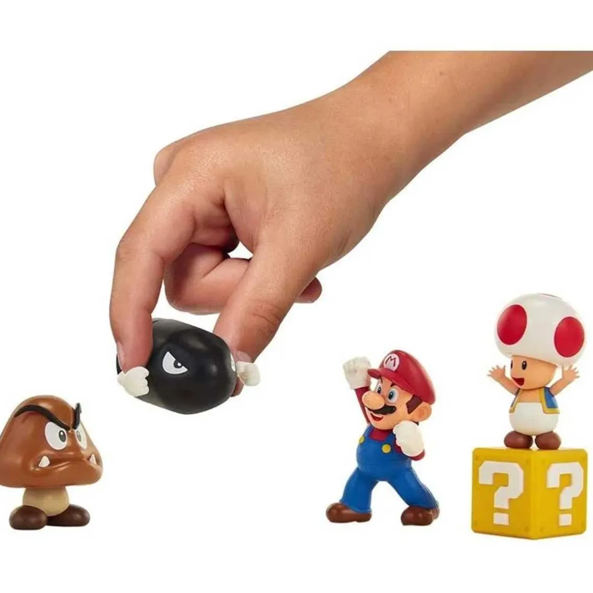 Nintendo - Super Mario - Set Diorama Dehesa Bellotera con 4 Figuras y 1 Accesorio ㅤ