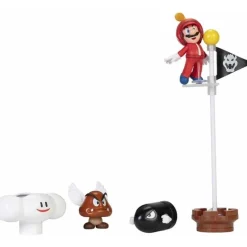 Nintendo - Super Mario - Set Diorama Nube Super Mario Nintendo con Figuras ㅤ