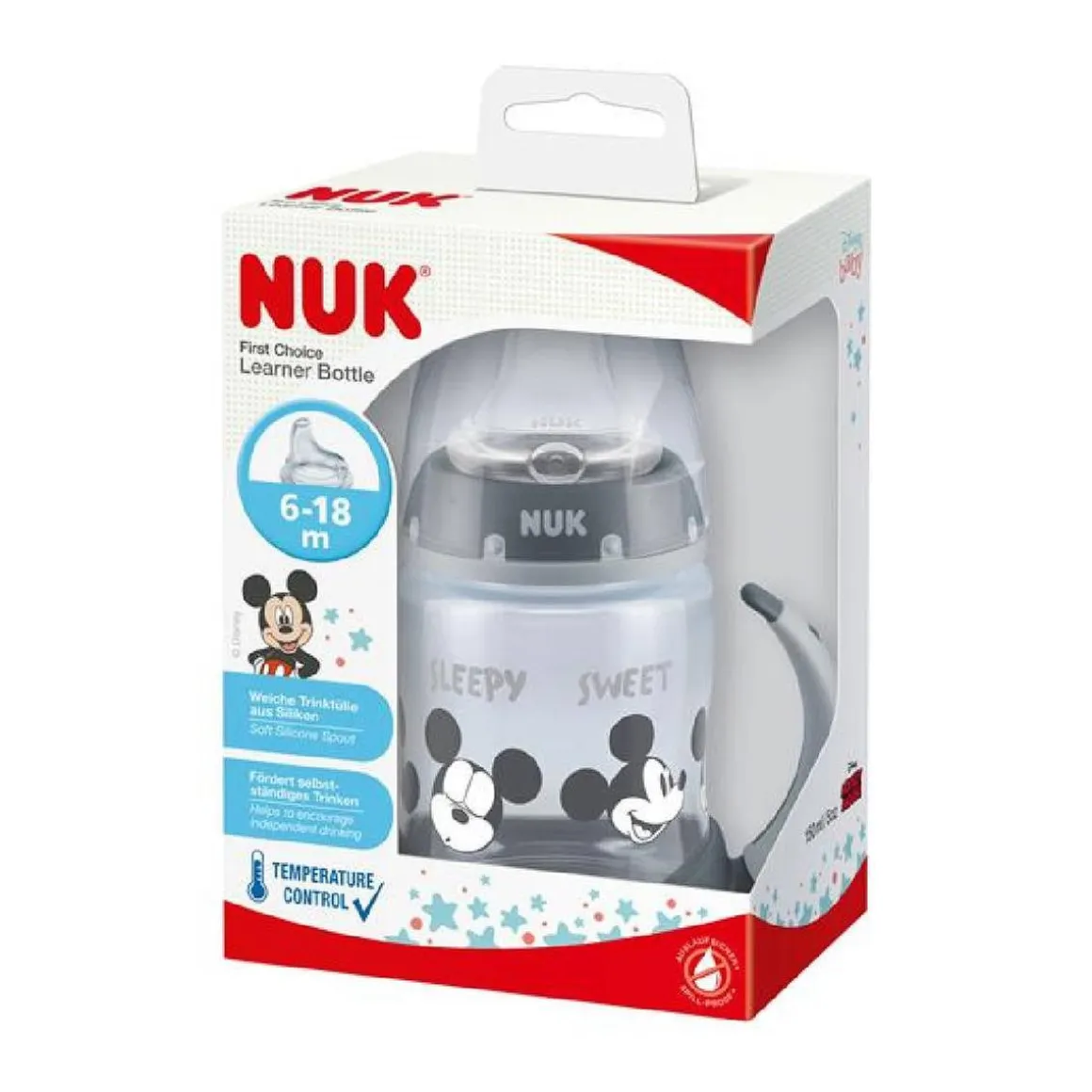 Nuk - Biberón aprendizaje First Choice Mickey 150 ml 6-18 meses